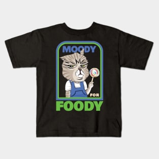 Retro Moody Cat Kids T-Shirt